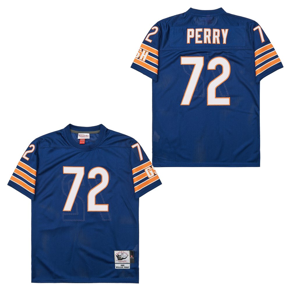 Men's Chicago Bears #72 Walter Payton 1985 Mitchell & Ness  Throwback Retired Player Jersey - Navy