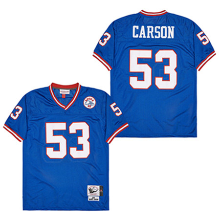 Men's New York Giants #53 Harry Carson Mitchell & Ness Replica Jersey - Royal