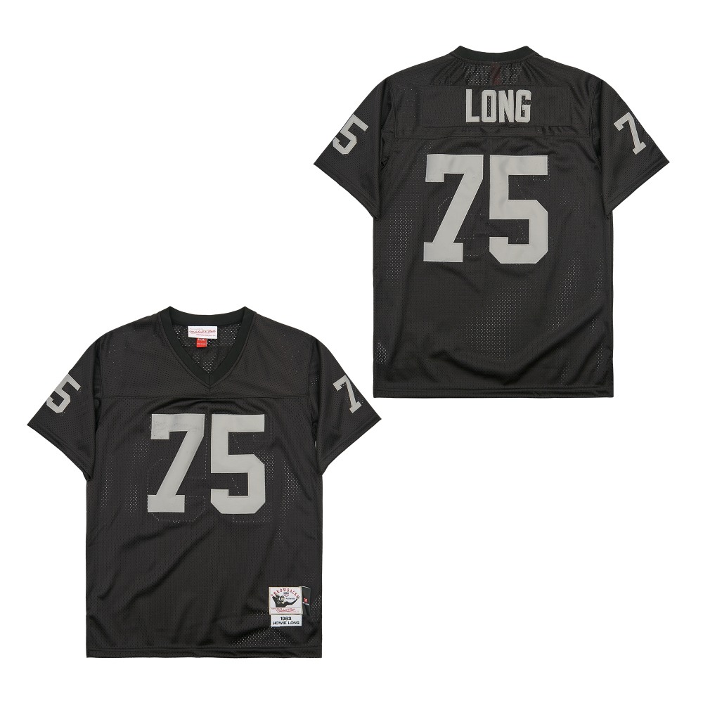 Men's Las Vegas Raiders #75 Howie Long Mitchell & Ness Retired Player Legacy Replica Jersey - Black