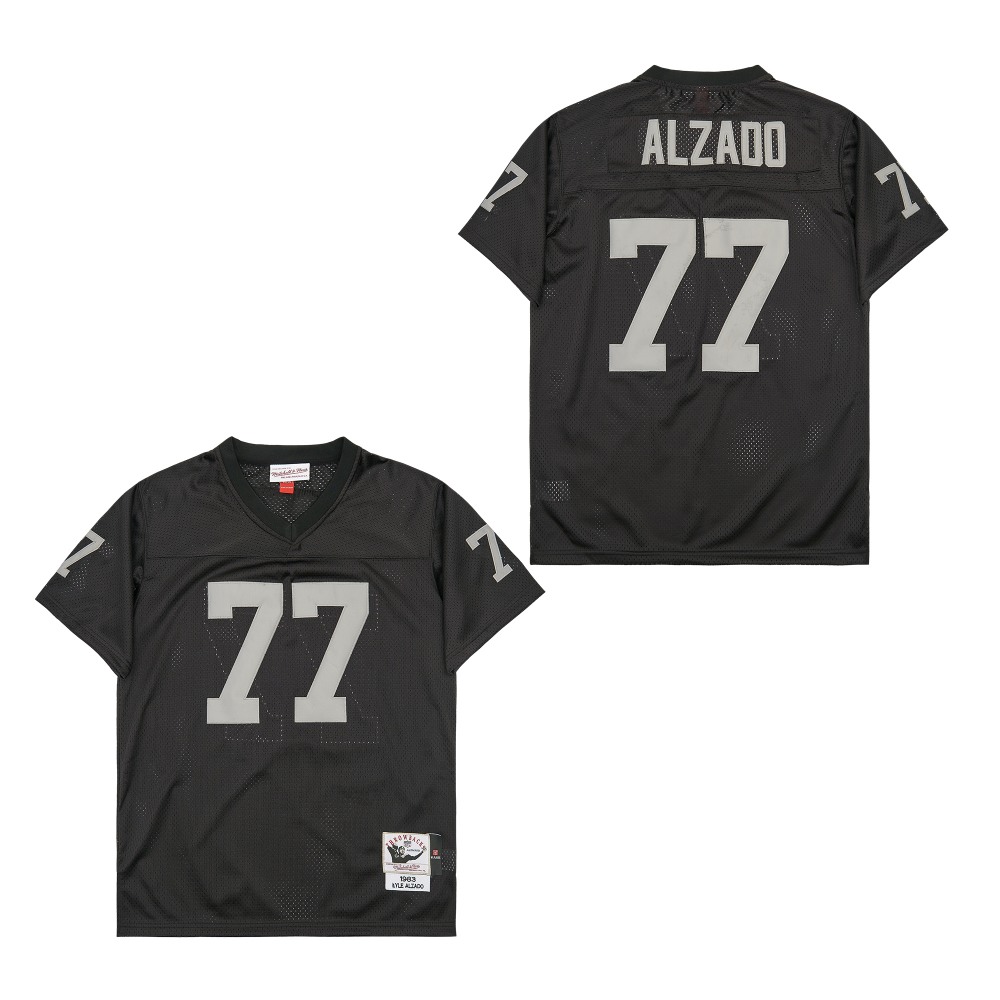 Men's Las Vegas Raiders #77 Lyle Alzado Mitchell & Ness Legacy Replica Jersey - Black