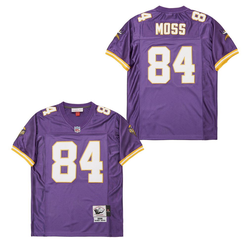 Men's Minnesota Vikings #84 Randy Moss  Mitchell & Ness Legacy Replica Jersey - Purple