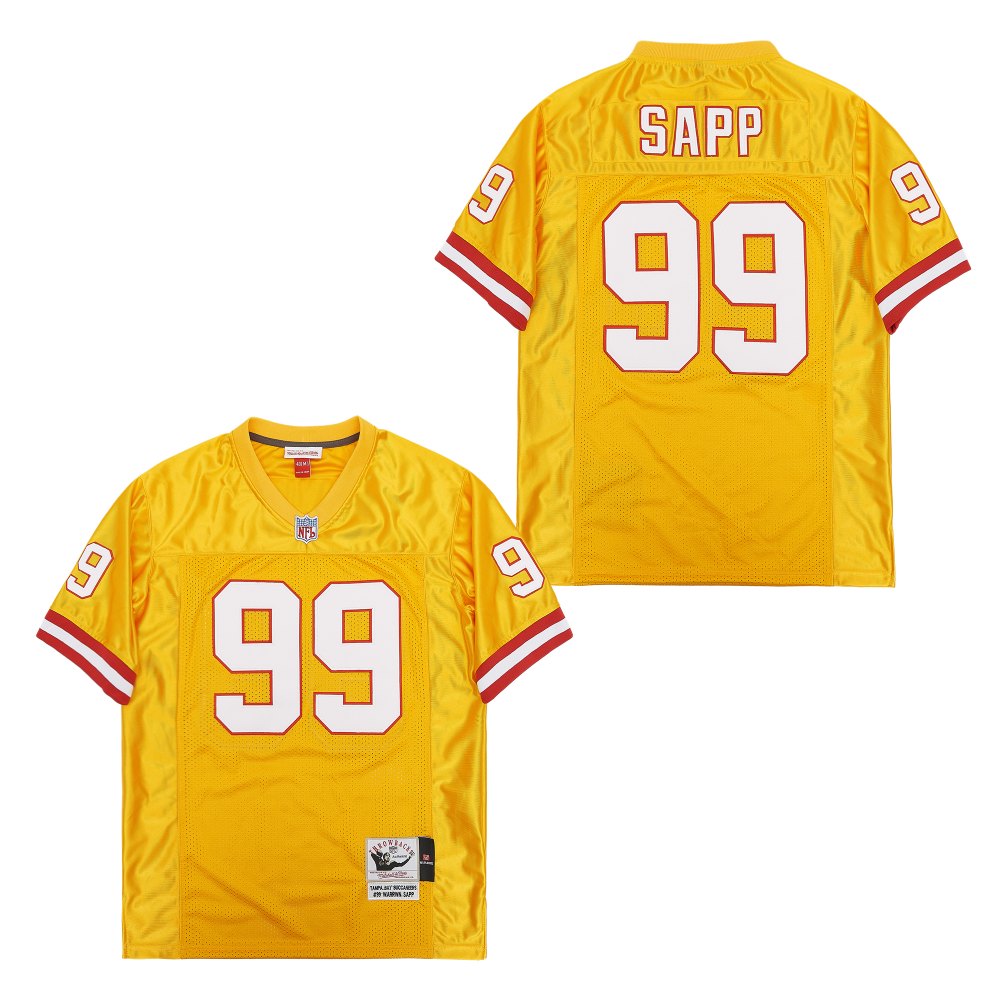 Men's Tampa Bay Buccaneers #99 Warren Sapp Mitchell & Ness Replica Jersey - Orange