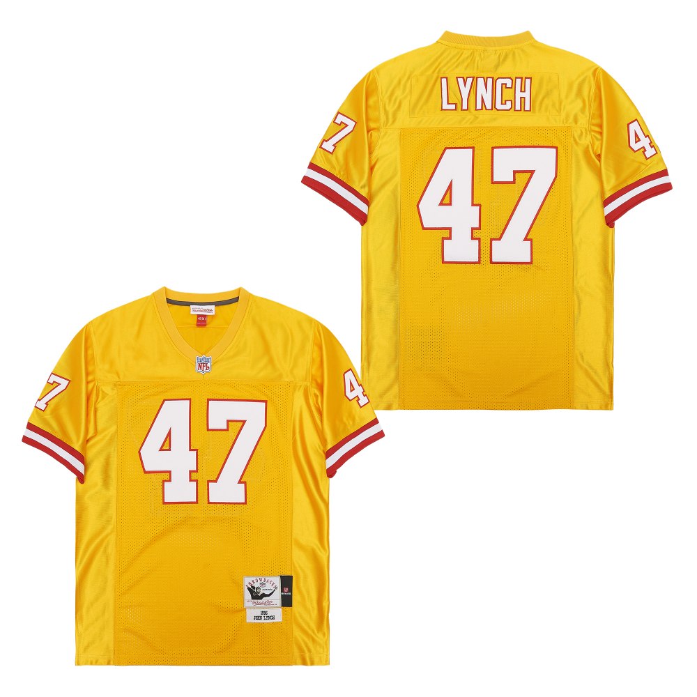 Men's Tampa Bay Buccaneers #47 John Lynch Mitchell & Ness Legacy Replica Jersey - Orange