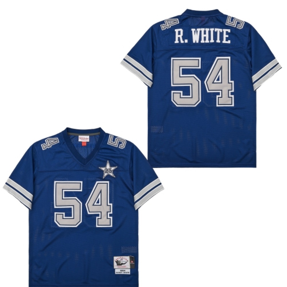 Men's Dallas Cowboys #54  Randy White 1984 Mitchell & Ness Throwback Retired Player Jersey - Navy
