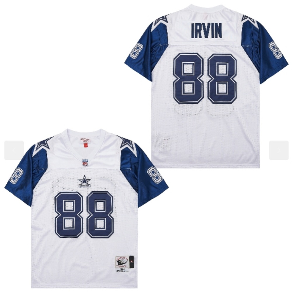 Men's Dallas Cowboys #88 Michael Irvin 1994 Mitchell & Ness Throwback Retired Player Jersey - White
