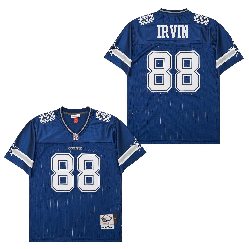 Men's Dallas Cowboys #88 Michael Irvin  1996 Mitchell & Ness Authentic Throwback Retired Player Jersey - Royal