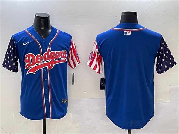Men's Los Angeles Dodgers Blank Royal Limited Stitched Baseball Jersey