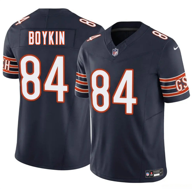 Men's Chicago Bears #84 Miles Boykin Navy 2025 F.U.S.E. Vapor Untouchable Limited Stitched Football Jersey