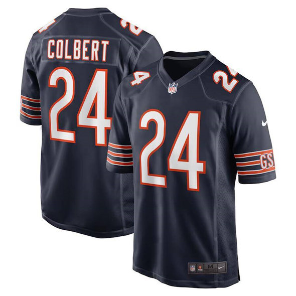 Men's Chicago Bears #24 Adrian Colbert Navy Stitched Game Jersey