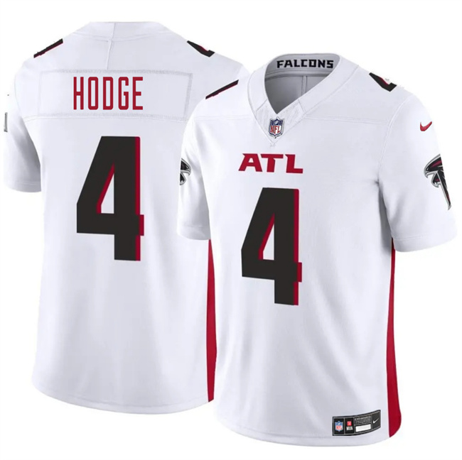 Men's Atlanta Falcons #4 KhaDarel Hodge White 2025 F.U.S.E. Vapor Untouchable Limited Stitched Football Jersey