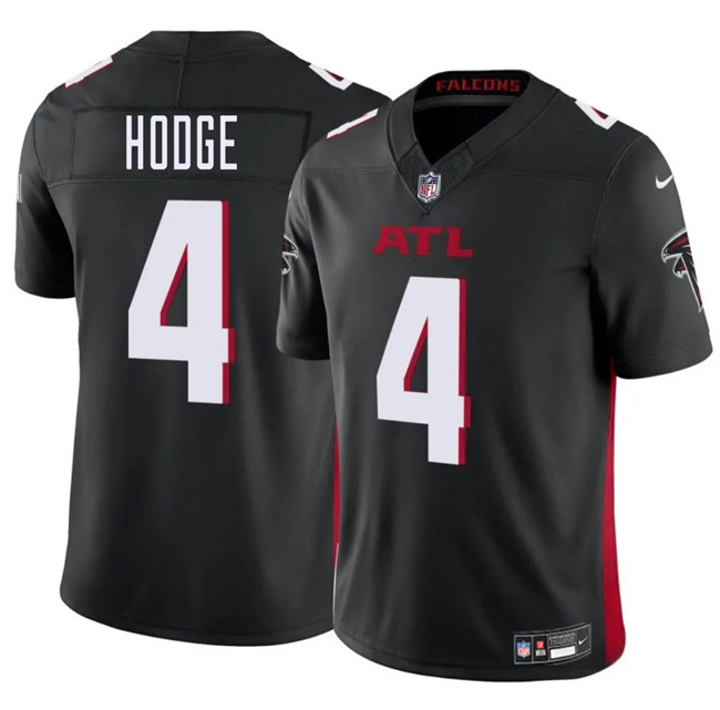Men's Atlanta Falcons #4 KhaDarel Hodge Black 2025 F.U.S.E. Vapor Untouchable Limited Stitched Football Jersey