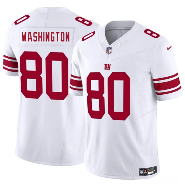 Men's New York Giants #80 Montrell Washington White 2025 F.U.S.E. Vapor Untouchable Limited Stitched Jersey