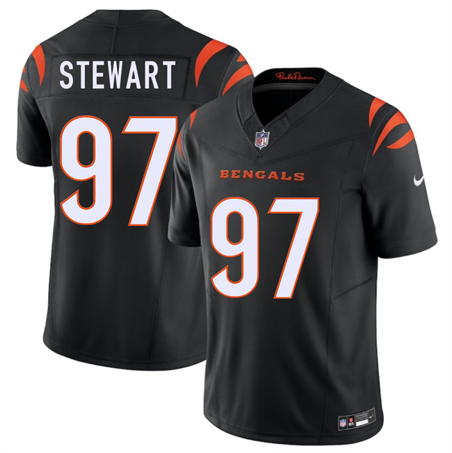 Men's Cincinnati Bengals #97 Shemar Stewart Black 2025 Draft F.U.S.E. Vapor Untouchable Limited Stitched Football Jersey