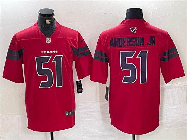 Men's Houston Texans #51 Will Anderson Jr. Red Vapor Untouchable Stitched Football Jersey