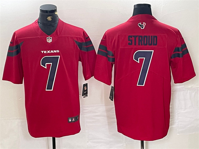 Men's Houston Texans #7 C.J. Stroud Red Vapor Untouchable Stitched Football Jersey