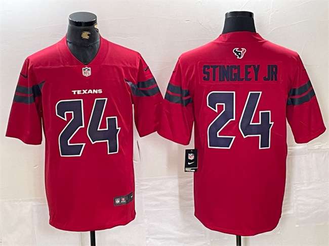 Men's Houston Texans #24 Derek Stingley Jr. Red Vapor Untouchable Stitched Football Jersey