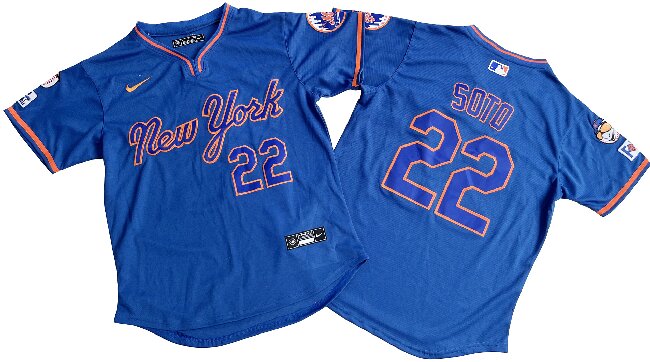 Men's New York Mets 22# Juan Soto Nike Royal Alternate Limited Player Jersey
