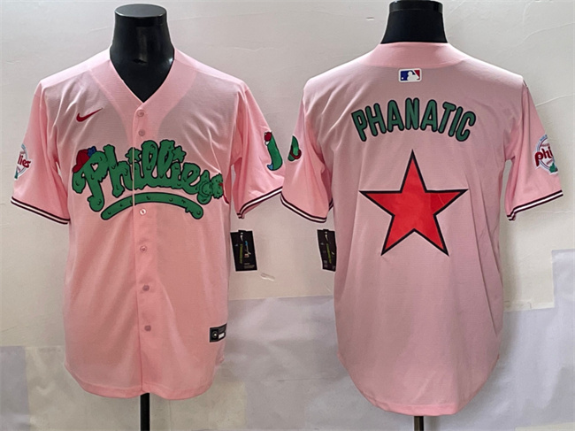 Men's Philadelphia Phillies Pink Phanatic Limited Stitched Jersey