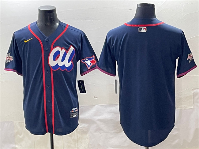 Men's American League Toronto Blue Jays Blank Navy 2025 All-Star Edition Limited Stitched Baseball Jersey