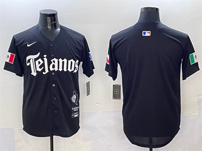 Men's Texas Rangers Blank Black Mexico 2025 Vapor Premier Limited