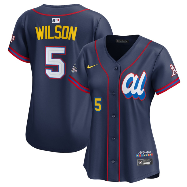 Women's American League #5 Jacob Wilson Navy 2025 All-Star