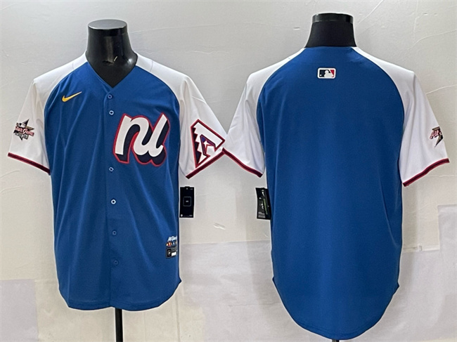 Men's National League Arizona Diamondbacks Blank Blue Alternate 2025 All-Star Edition Limited Stitched Baseball Jersey