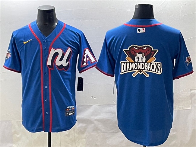 Men's National League Arizona Diamondbacks Team Big Logo Blue 2025 All-Star Edition Limited Stitched Baseball Jersey 002