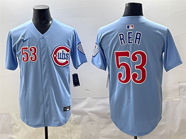 Men's Chicago Cubs #53 Colin Rea Blue 2025 2nd Alternate Limited Stitched Baseball Jersey