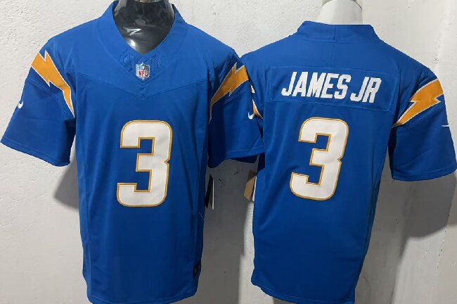 Men's Los Angeles Chargers #3 Derwin James Jr. Blue 2025 F.U.S.E. Vapor Untouchable Limited Stitched Jersey