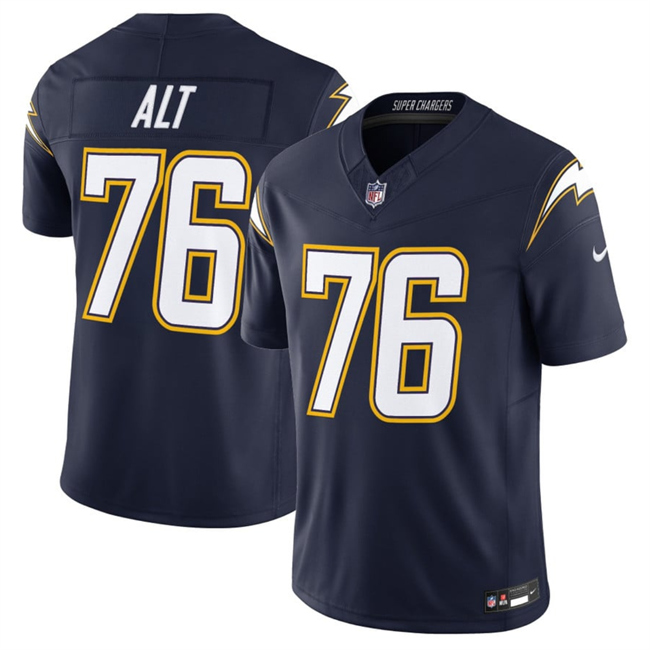 Men's Los Angeles Chargers #76 Joe Alt Navy 2025 F.U.S.E. Alternate Vapor Limited Stitched Football Jersey
