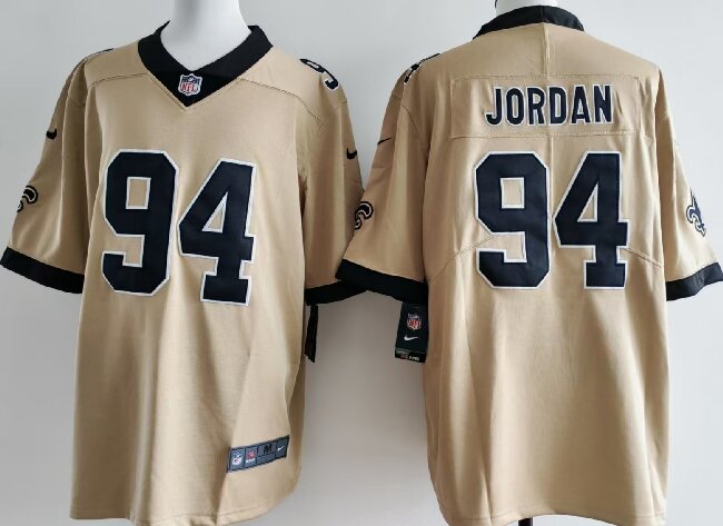 Men's New Orleans Saints #94 Cameron Jordan Gold Alternate Vapor Limited Stitched Football Jersey