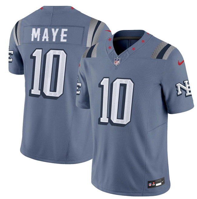 Men's New England Patriots #10 Drake Maye 2025 F.U.S.E. “Rivalries” Vapor Limited Stitched Football Jersey
