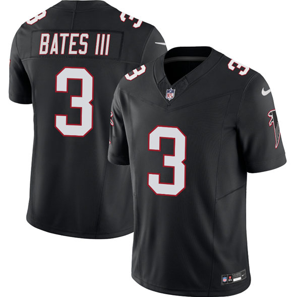 Men's Atlanta Falcons #3 Jessie Bates III Black F.U.S.E. Vapor Untouchable Limited Stitched Football Jersey