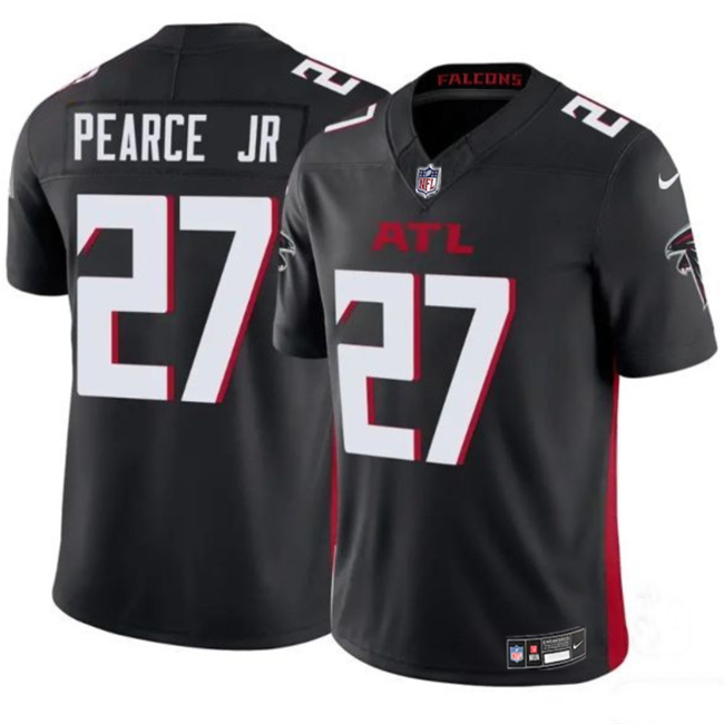 Men's Atlanta Falcons #27 James Pearce Jr Black 2025 Draft F.U.S.E. Vapor Untouchable Limited Stitched Football Jersey