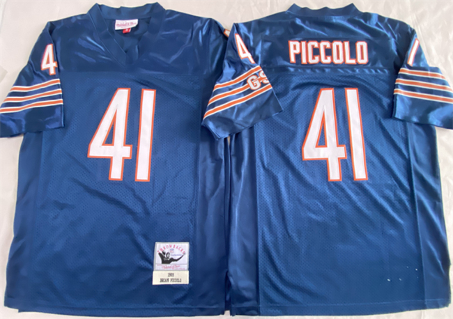 Men's Chicago Bears #41 Brian Piccolo Navy Limited Stitched Football Jersey