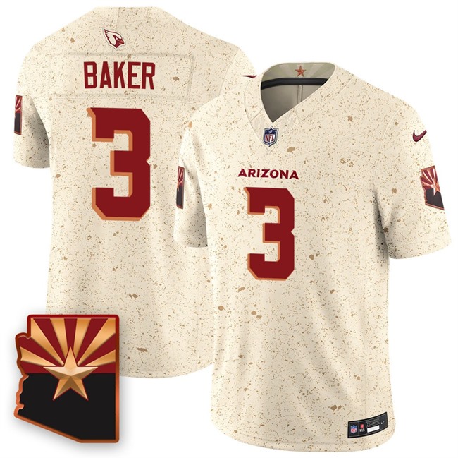Men's Arizona Cardinals #3 Budda Baker 2025 F.U.S.E. “Rivalries” Vapor Untouchable Limited Stitched Jersey