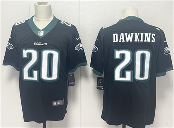Men's Philadelphia Eagles #20 Brian Dawkins Black 2024 New Vapor Untouchable Limited Football Stitched Jersey