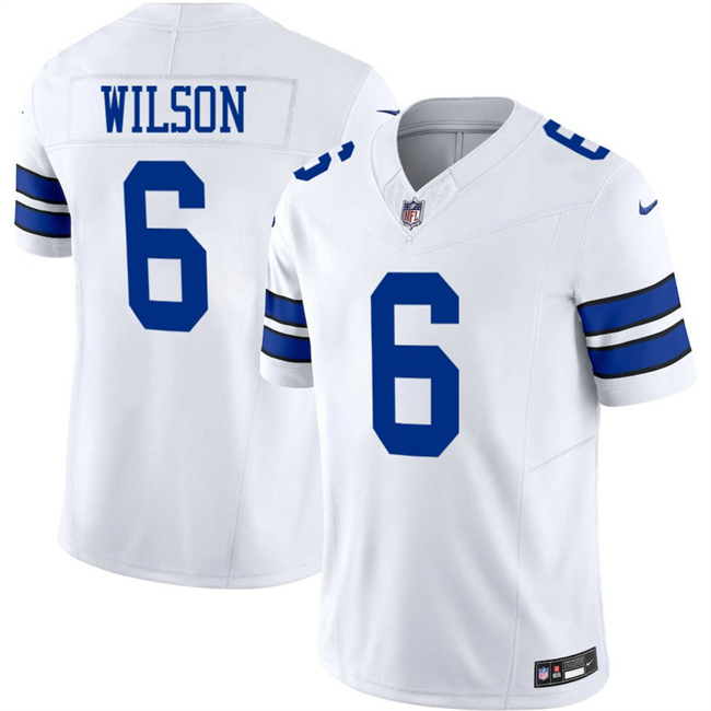 Men's Dallas Cowboys #6 Donovan Wilson White 2025 F.U.S.E Vapor Untouchable Limited Stitched Football Jersey