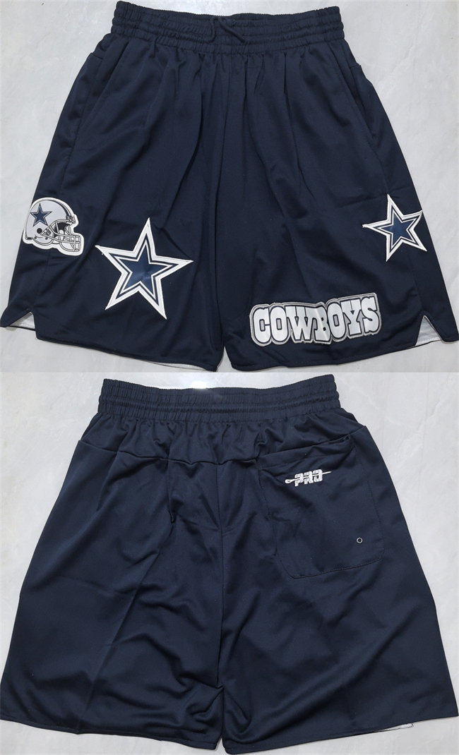 Men's Dallas Cowboys Navy Shorts 001 (Run Small)