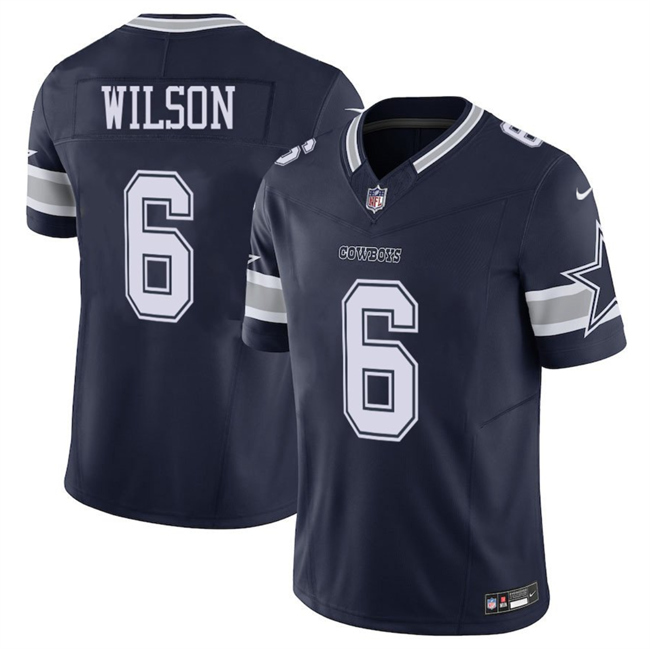 Men's Dallas Cowboys #6 Donovan Wilson Navy 2025 F.U.S.E Vapor Untouchable Limited Stitched Football Jersey