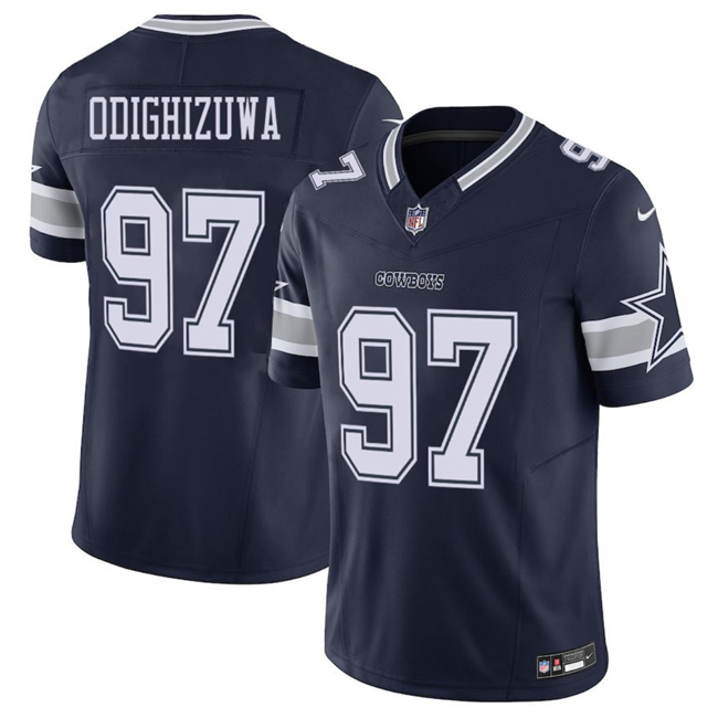 Men's Dallas Cowboys #97 Osa Odighizuwa Navy 2025 F.U.S.E Vapor Untouchable Limited Stitched Football Jersey