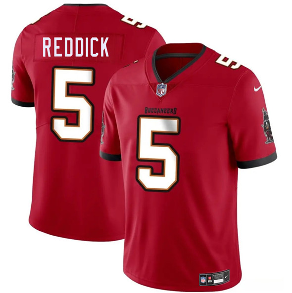 Men's Tampa Bay Buccaneers #5 Haason Reddick Red 2025 Vapor Limited Football Stitched Jersey