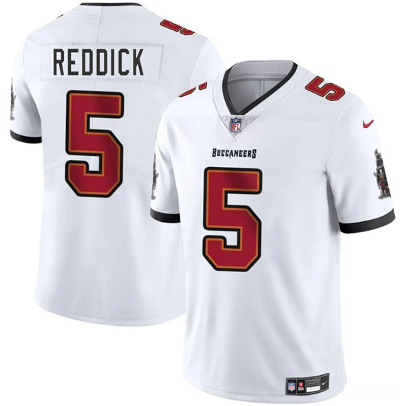 Men's Tampa Bay Buccaneers #5 Haason Reddick White 2025 Vapor Limited Football Stitched Jersey