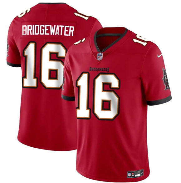 Men's Tampa Bay Buccaneers #16 Teddy Bridgewater Red Vapor Limited Football Stitched Jersey