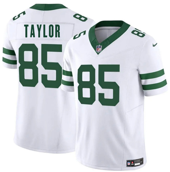 Men's New York Jets #85 Mason Taylor White 2025 Draft F.U.S.E. Vapor Untouchable Limited Football Stitched Jersey