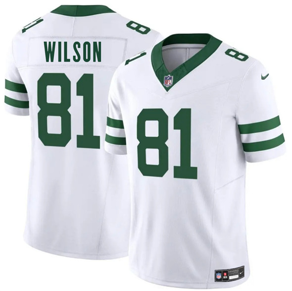 Men's New York Jets #81 Pokey Wilson White 2025 F.U.S.E. Vapor Untouchable Limited Football Stitched Jersey