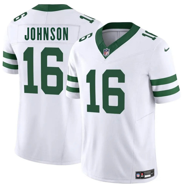 Men's New York Jets #16 Tyler Johnson White 2025 F.U.S.E. Vapor Untouchable Limited Football Stitched Jersey