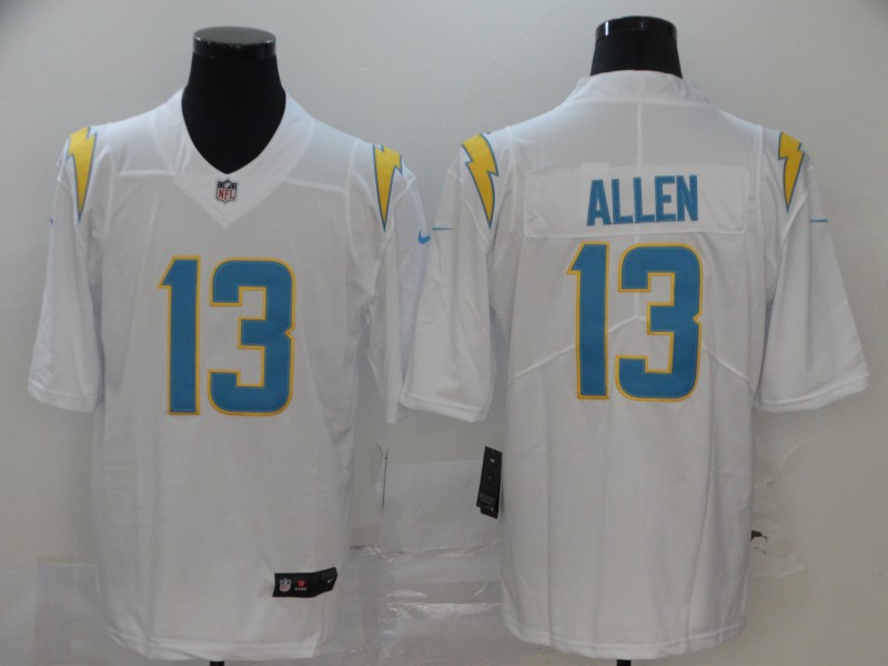 Women's Los Angeles Chargers #13 Keenan Allen White Stitched Football Jersey(Run Small)