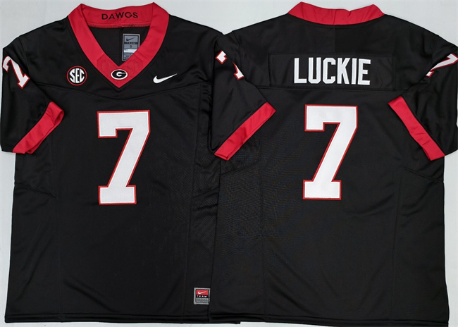 Georgia Bulldogs #7 Lawson Luckie Black 2025 F.U.S.E. Stitched Jersey