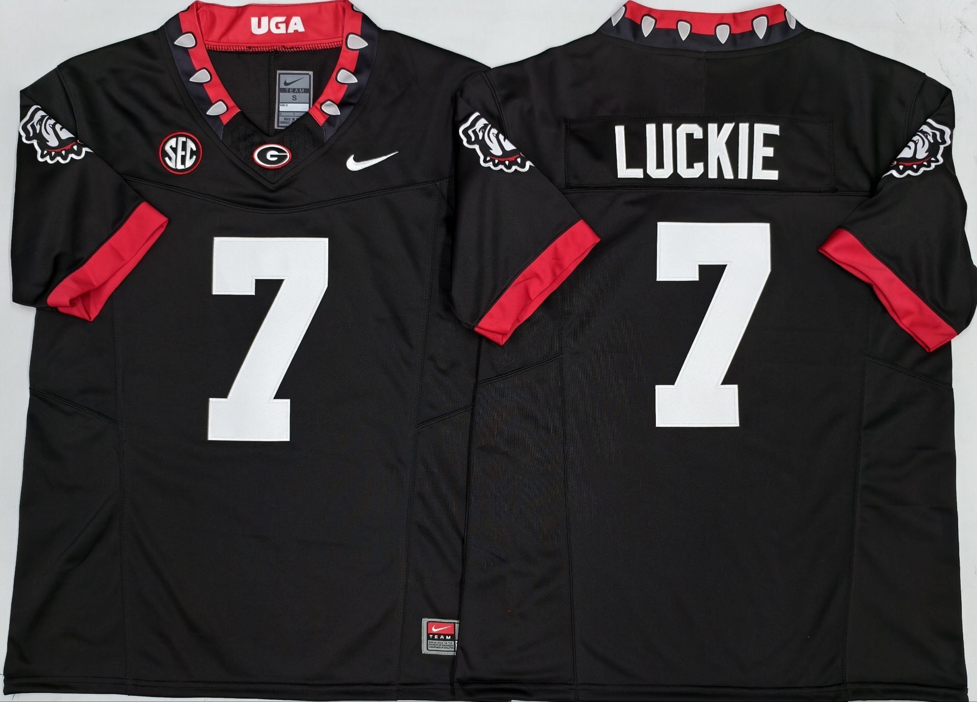 Georgia Bulldogs #7 Lawson Luckie Black 2025 F.U.S.E. Stitched Jersey (2)